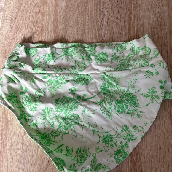 Aerie Green Floral Bikini Bottoms - Picture 2 of 3
